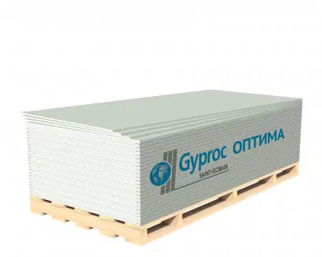Гипсокартон Gyproc Оптима Лонг 12,5*1200*3000
