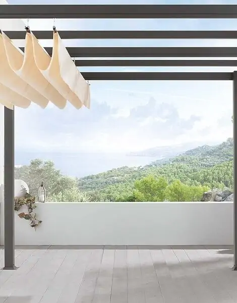 Односкатная отдельностоящая пергола Basic