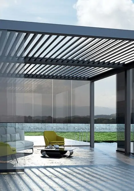 Пергола Bioclimatic B500 с поворотными ламелями