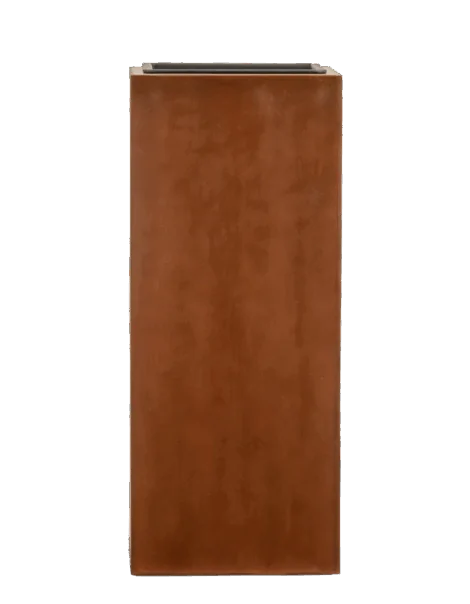 Кашпо TREEZ Effectory — Corten Steel — Высокий куб — Кортеновская сталь — Бархатистая окись