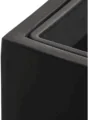 Кашпо TREEZ Effectory — Black Stone — Высокий куб — Антрацит