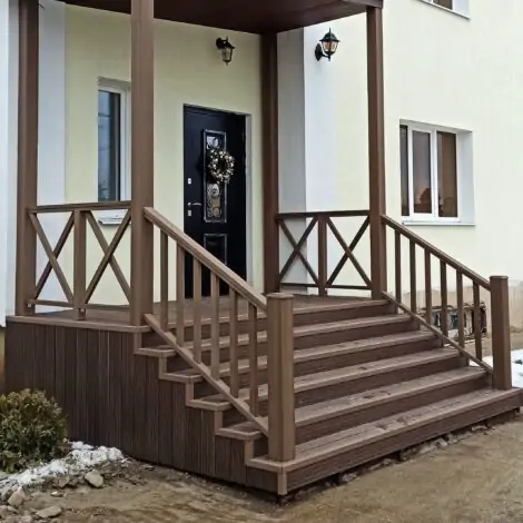 Перила ДПК Terrapol Классик 86х31х3000 Дуб Севилья