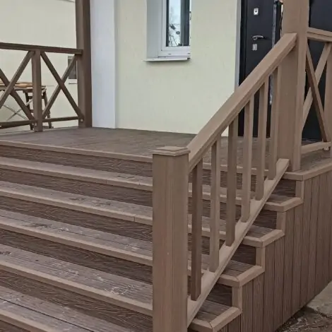 Перила ДПК Terrapol Классик 86х31х3000 Дуб Севилья